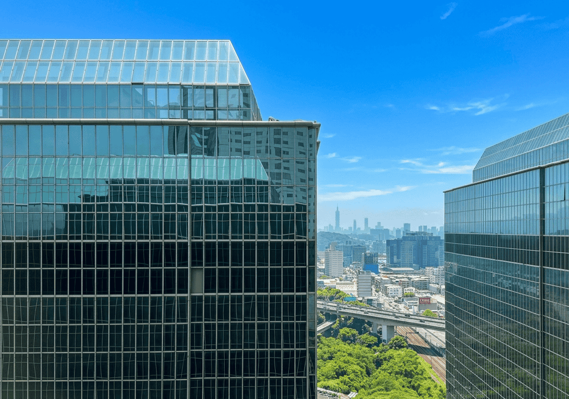 三華生技公司大樓與研發團隊合照